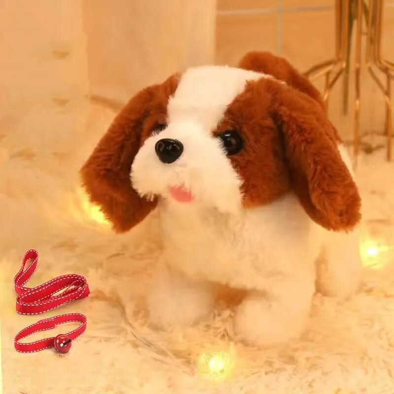 Chien interactif Corgi en mouvement sur le sol