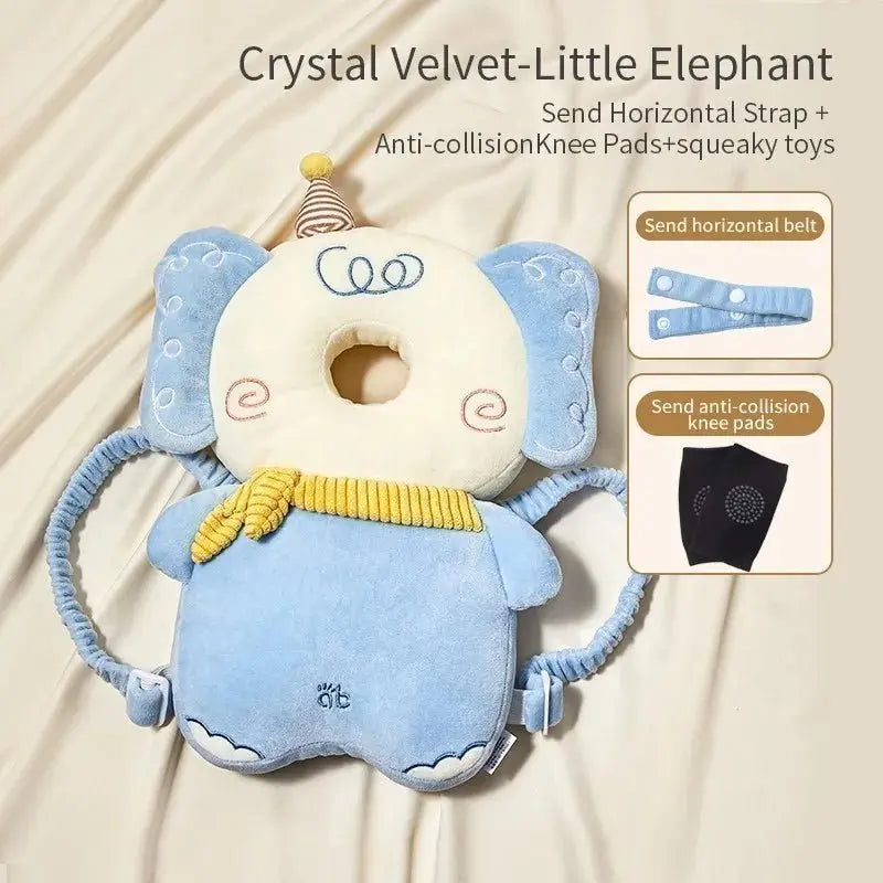 Coussin de protection bébé, vue de profil, tissu respirant