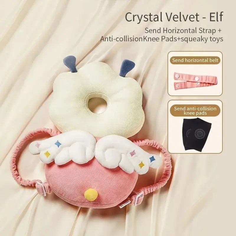 Détail du coussin bébé, rembourrage et tissu doux