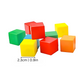 Ensemble de blocs magnétiques colorés en forme de cube