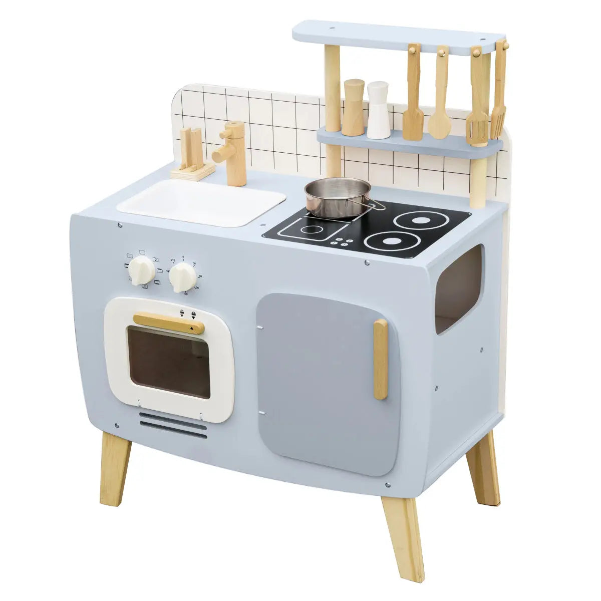 Cuisine en bois pour enfants avec accessoires de jeu
