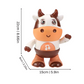Vache jouet interactive avec lumières et mouvements dansants