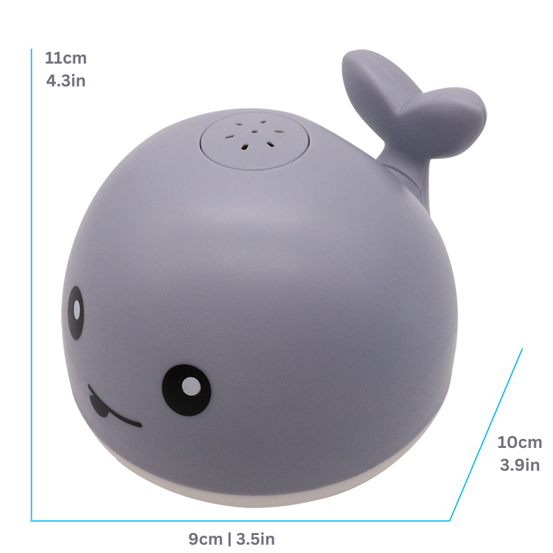 Jouet baleine flottant avec lumières LED changeantes