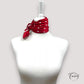 Texture douce du foulard en polyester rouge