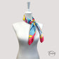 Foulard carré 70x70 cm, design moderne et coloré