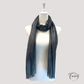 Vue d'ensemble du foulard noir scintillant déplié