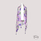 Foulard en coton avec motifs floraux pastel sur fond clair