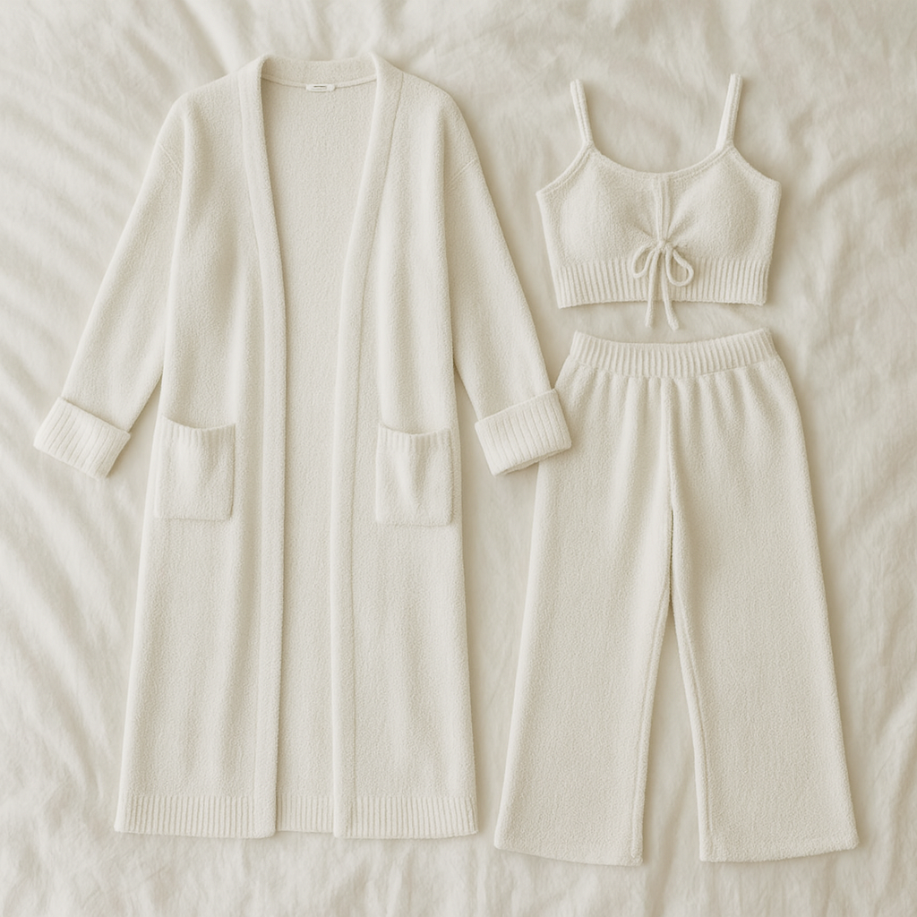 Haut léger du pyjama, présenté sur cintre