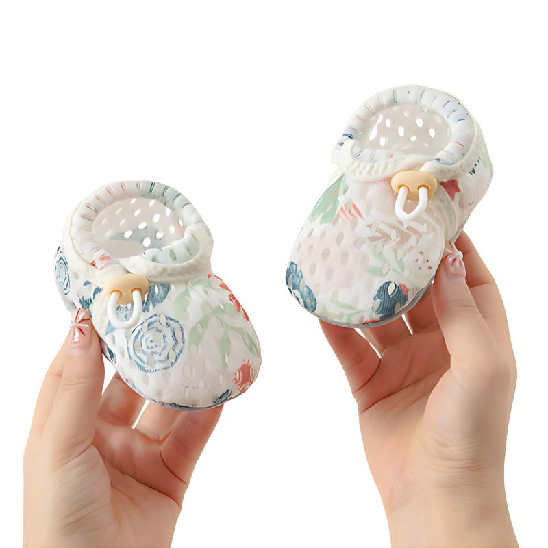 Chaussures enfant motif floral, semelle flexible