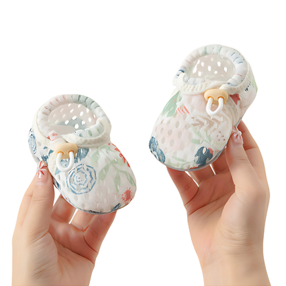 Chaussures enfant motif floral, semelle flexible
