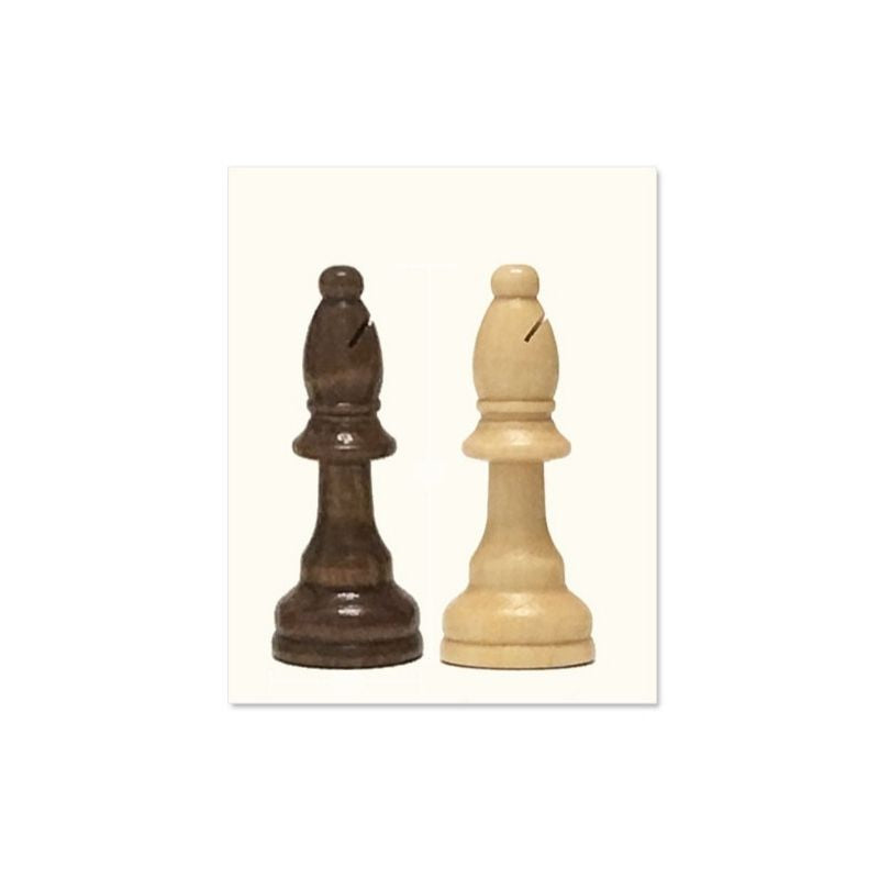 Fous d'échecs en bois, taille 8, sur fond neutre
