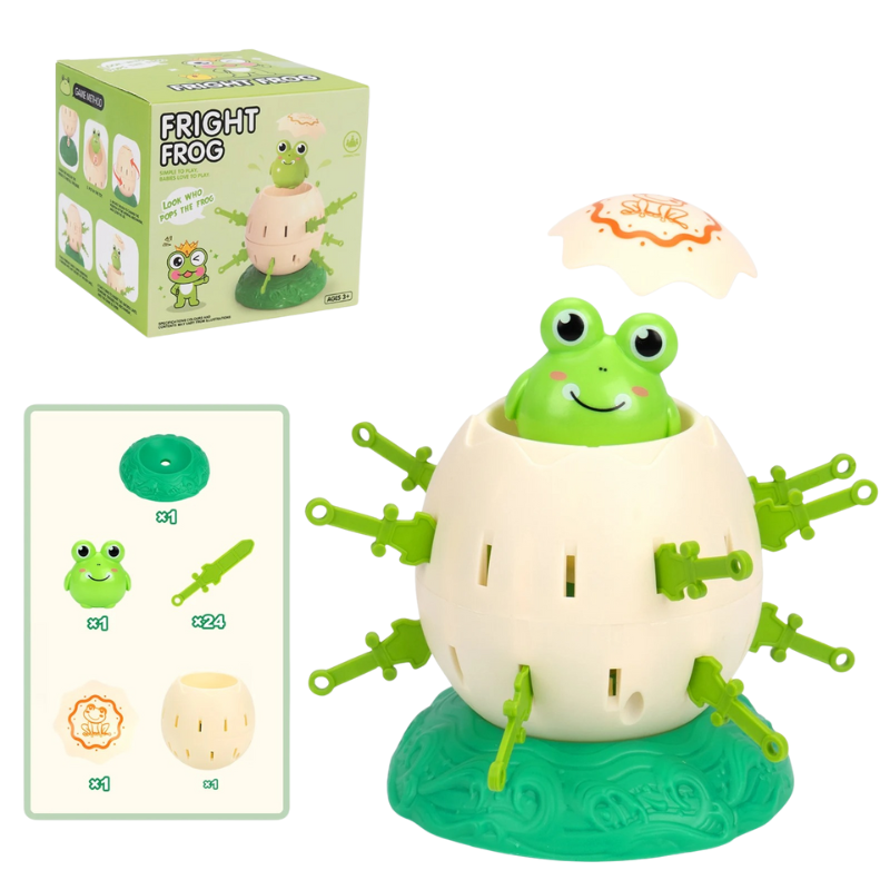 Grenouille verte en plastique du jeu Pop-Up