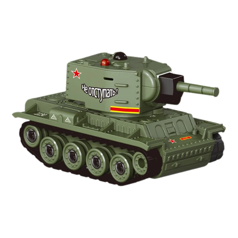 Mini tank vert avec tourelle rotative