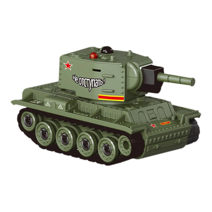 Mini tank vert avec tourelle rotative