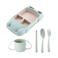 Assiette en forme de voiture verte pour enfants