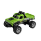 Mini monster truck RC vert, sans remorque, sur fond blanc