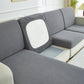 Motif élégant de la housse en jacquard gris, gros plan