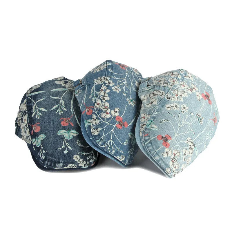 Gros plan sur un béret en coton ajustable