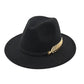 Intérieur d'un chapeau Fedora montrant la doublure