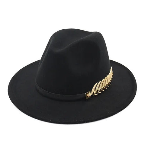 Intérieur d'un chapeau Fedora montrant la doublure