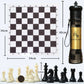 Détail des pièces d'échecs sur le plateau