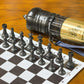 Jeu d'échecs avec pièces sur plateau 34x34 cm