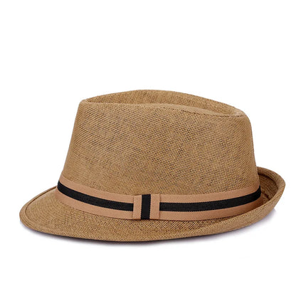 Vue arrière du chapeau Panama avec son bord relevé