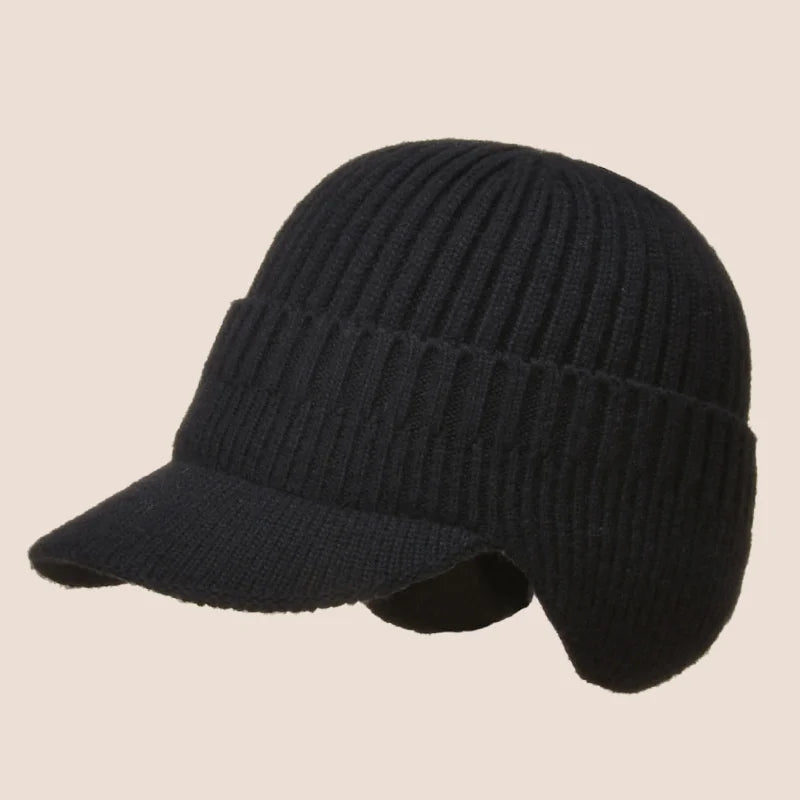 Vue arrière du bonnet avec détails de couture