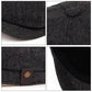 Casquette gavroche noire avec doublure intérieure visible