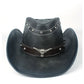 Chapeau Cowboy Cuir Véritable h44cb2eb6bd90489db3e96dfaf007070bc vue d'ensemble