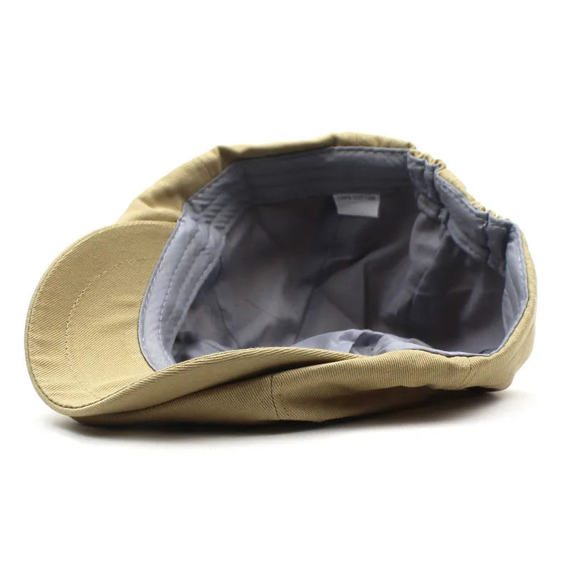 Détail du bord de la casquette gavroche de 6 cm