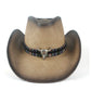 Détail du cordon tressé sur un chapeau cowboy