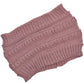 Bandeau en tricot bordeaux sur fond uni