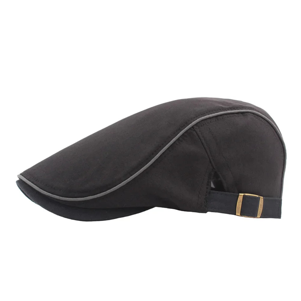 Béret en coton léger avec doublure intérieure visible