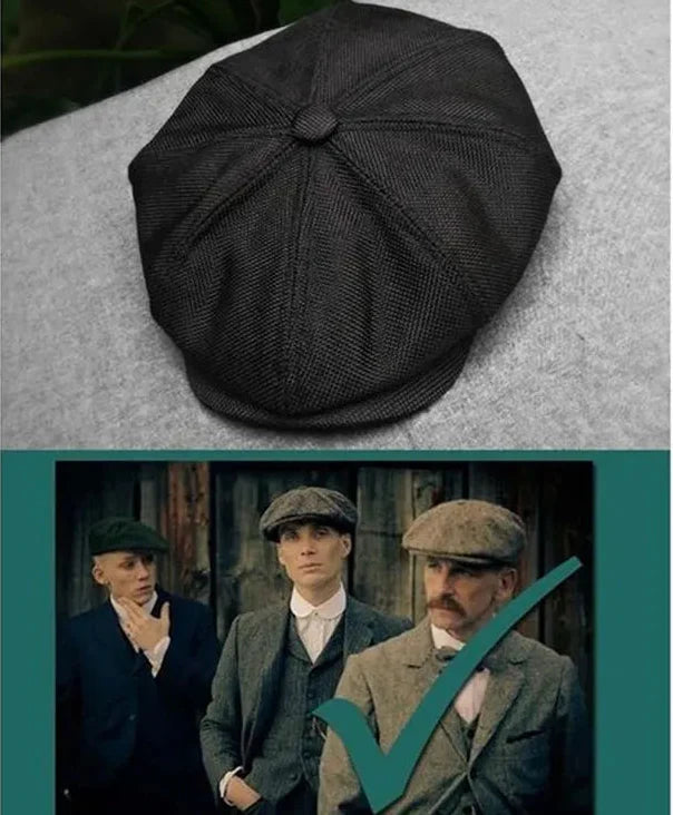 Vue rapprochée d'une casquette rétro-chic en coton