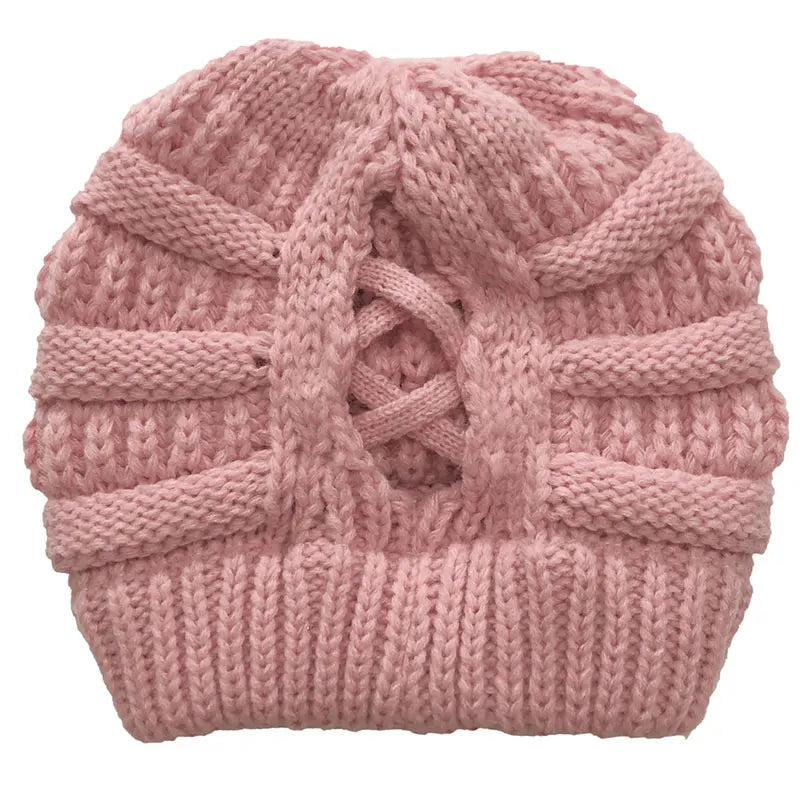 Vue de dessus d'un bonnet avec ouverture arrière