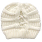 Bonnet en maille torsadée pour temps froid
