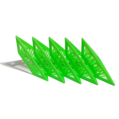 Détail du matériau ABS des présentoirs pour cubes