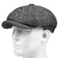 Casquette Gavroche avec bouton central, design classique