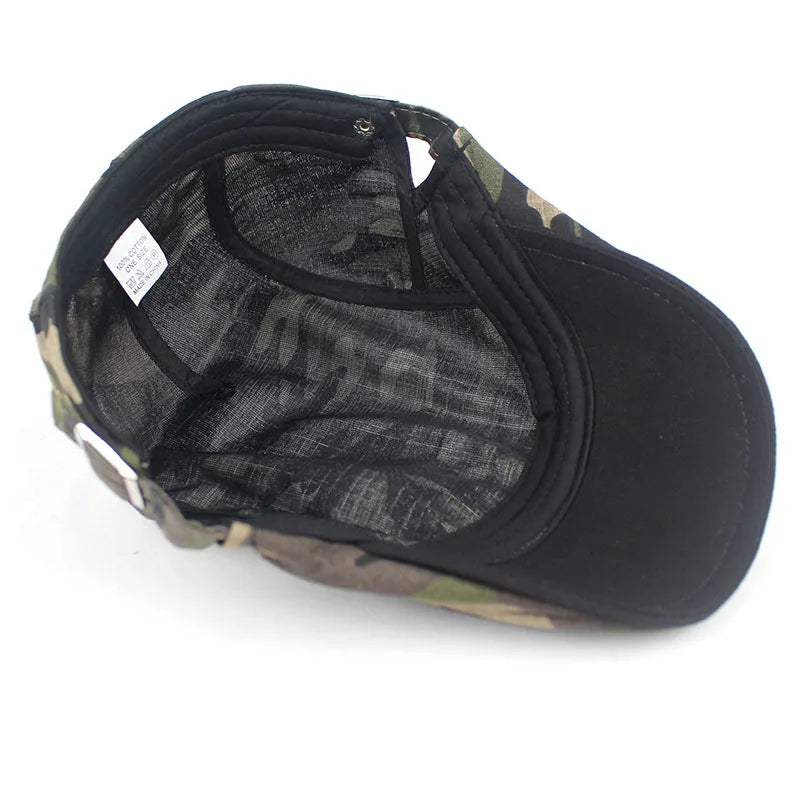 Béret ajustable avec motif militaire classique