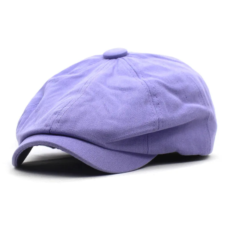 Casquette gavroche en coton avec boucle de réglage