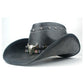 Chapeau Cowboy Cuir Véritable h93bbe264ccf9404e93037a562669ece8b vue rapprochée