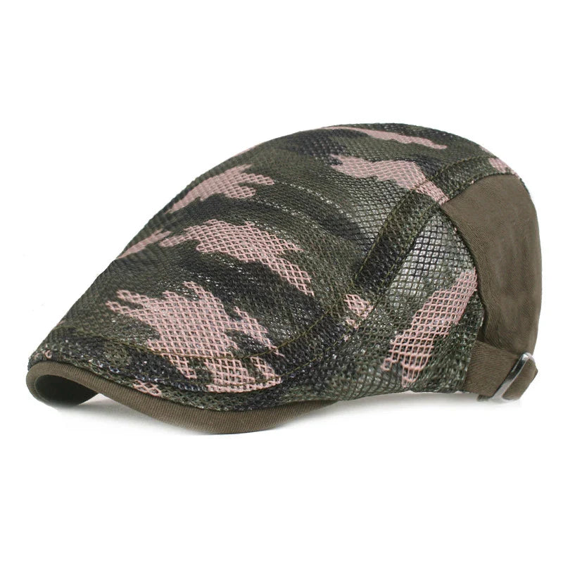 Homme moderne avec béret, style urbain et élégant