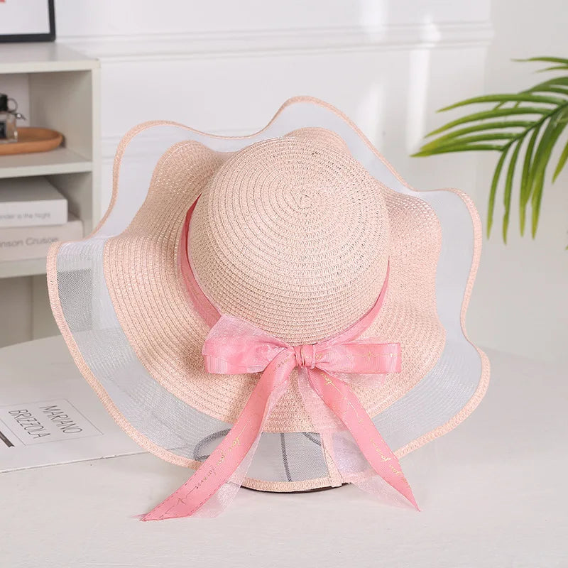 Vue de dessus du chapeau, montrant le motif du tissage