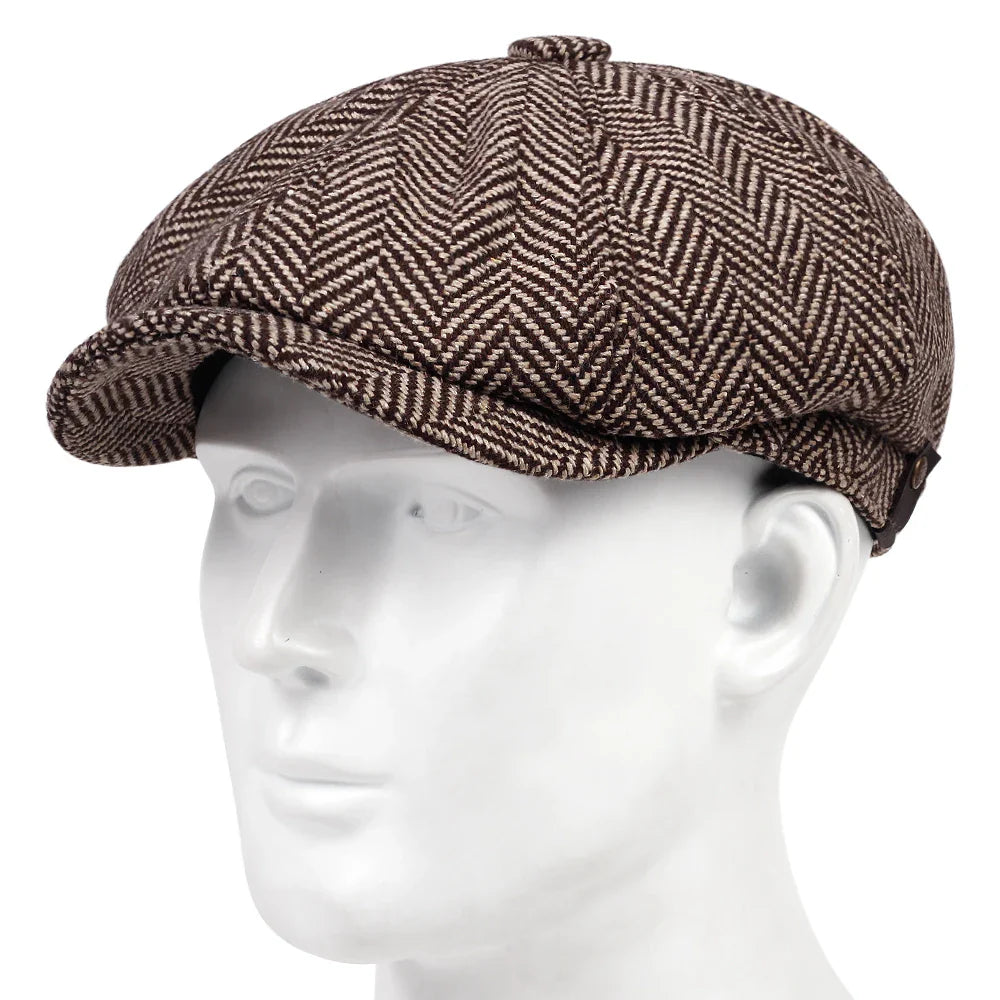 Casquette Gavroche en vue latérale, détails soignés