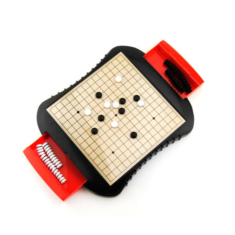 Jeu de Go avec plateau aimanté et tiroirs ouverts pour rangement