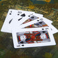 Gros plan sur texture plastifiée des cartes de poker