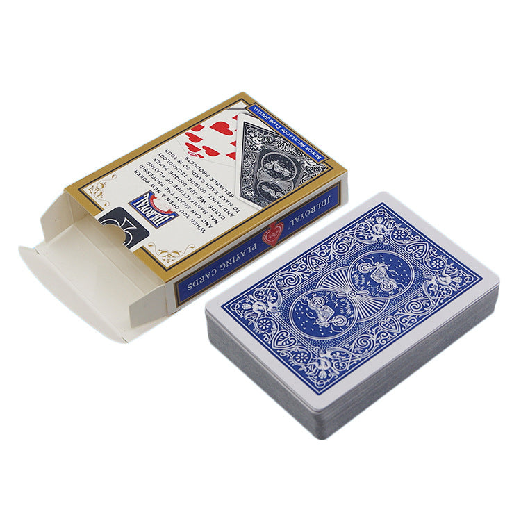 Détail du motif sur carte de poker rouge