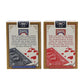 Cartes de bridge plastifiées, design bleu distinctif