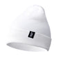 Bonnet en coton bleu marine sur une surface neutre